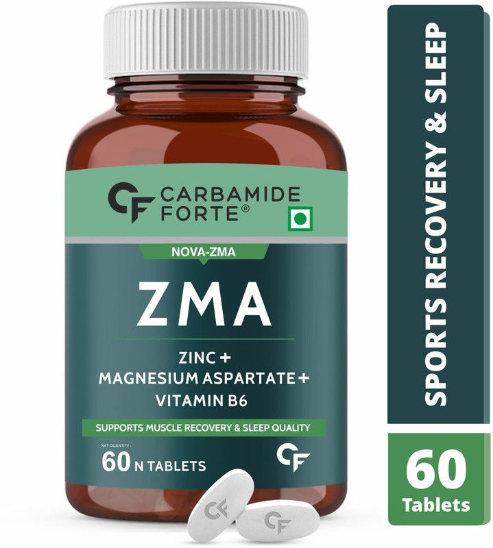 CF ZMA Supplement for Men & Women | Muscle Recovery ZMA Tablets for Strength  (60 Tablets)