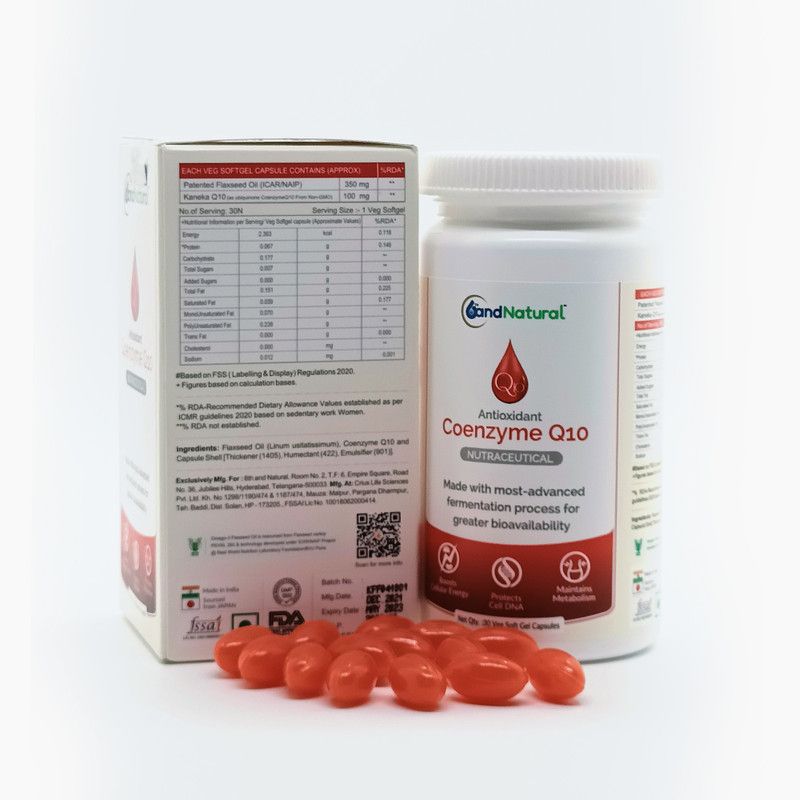 6thandNatural COENZYME-Q10  (30 Capsules)