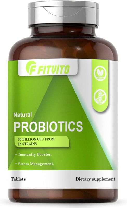 Fitvito Probiotic Supplement 30 Billion Cfu Tablets (G74)  (30 Tablets)