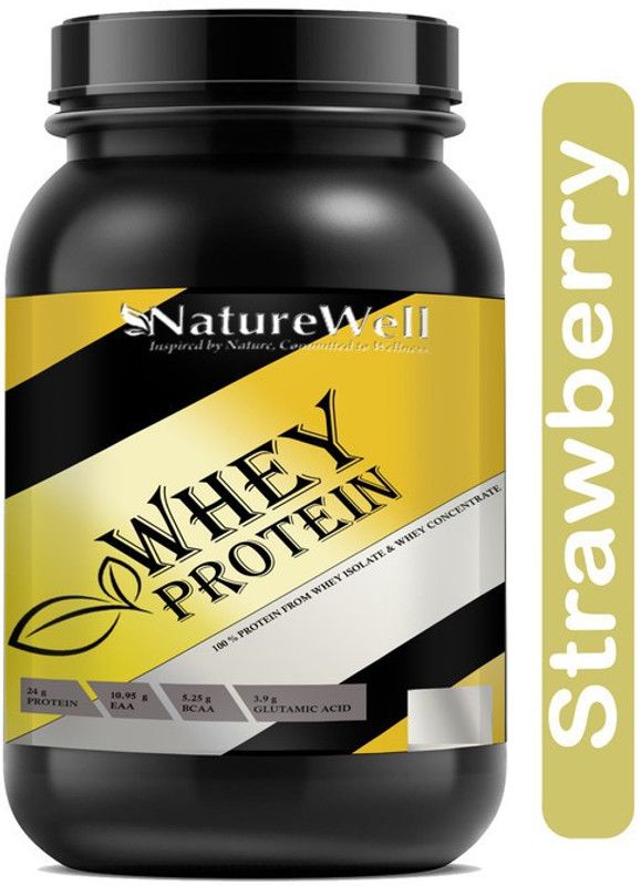 Naturewell Organics Whey Protein Isolate Pro(AS2952) Whey Protein  (5000 g, Strawberry)