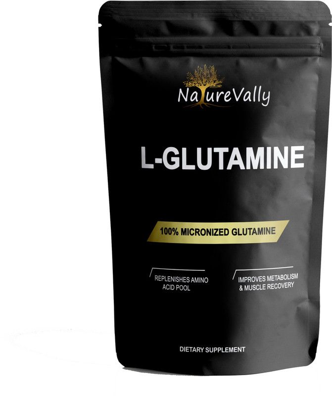 NatureVally Nutrition Pure 100% L-Glutamine - Glutamine (S529) Premium Glutamine  (100 g, Unflavored)