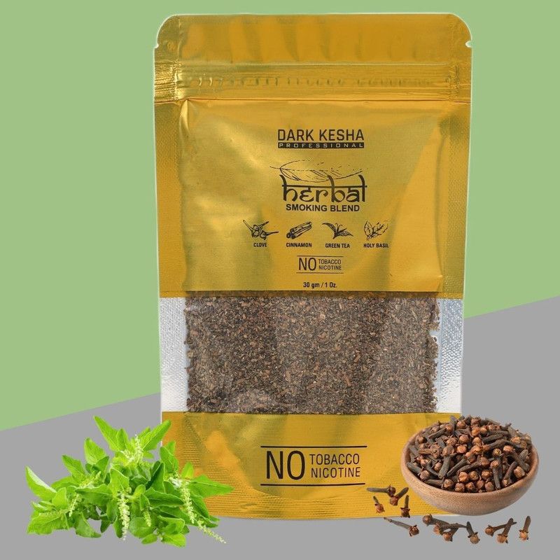 Dark kesha Blend Smoke 30Gm SMOKE Tobacco & Nicotine Free Blend(Clove Flavour) Smoking Cessations  (Pack of 1)