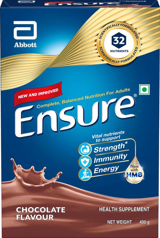 ENSURE Chocolate Nutrition Drink  (400 g, Chocolate Flavored)