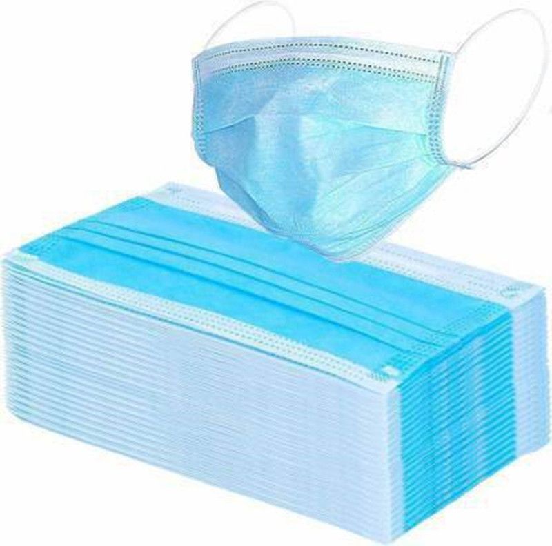 troykart enterprises Surgical Face Mask, Anti Pollution, 3 Ply Face Mask with ISO 9001:2015 Certification SG-30 Surgical Mask With Melt Blown Fabric Layer  (Blue, Free Size, Pack of 30, 3 Ply)