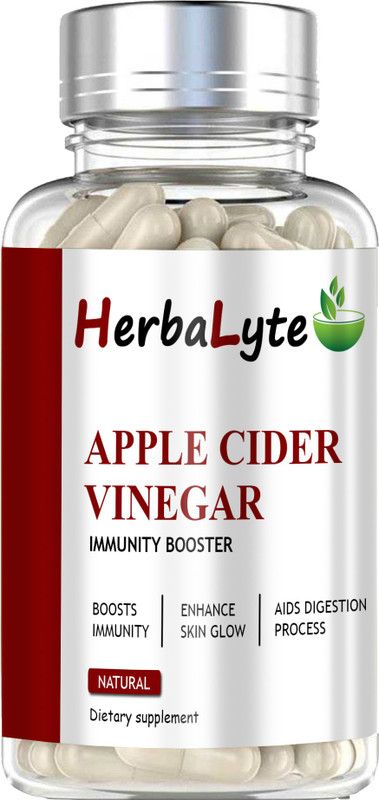 HERBALYTE Apple Cider Vinegar Capsule with mother digestion,detox Ultra  (30 Capsules)