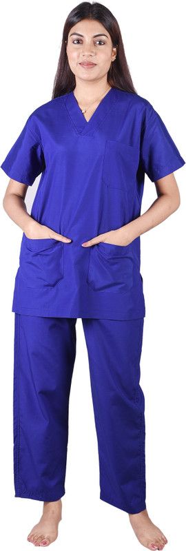 Banthan RSE-107crub Shirt-Blue Shirt Hospital Scrub  (Blue S)