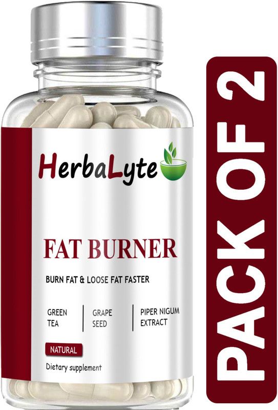 HERBALYTE Fat Burner, Fat burner supplements/Fat burner for Men/women (B14) Pro  (2 x 60 Capsules)