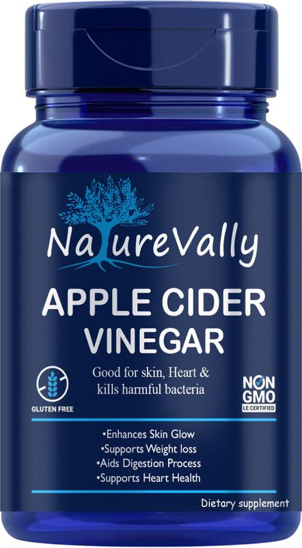 NatureVally Nutrition Apple Cider Vinegar Capsule with mother digestion,detox Ultra  (30 Capsules)