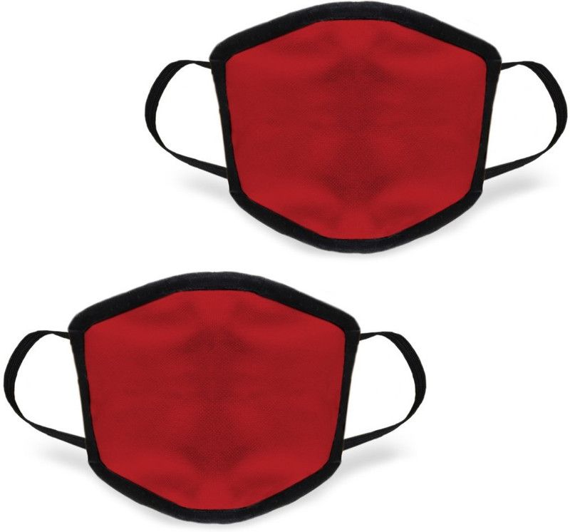 Indigifts PRINTED FASHIONABLE MASK-DMKPMBK02OVMM-SLC20003 Cloth Mask  (Free Size, Pack of 2)