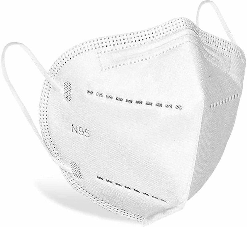 Fabaura 6 Layers N95 / KN95 FFP2 Multi level Filtration & Protection, Resuable, keep highly secure from Viruses Anti Pollution, Anti Bacterial, Anti Virus Without Respirator, Approved and Certified Face Mask FM_204A  (White, Free Size, Pack of 25)