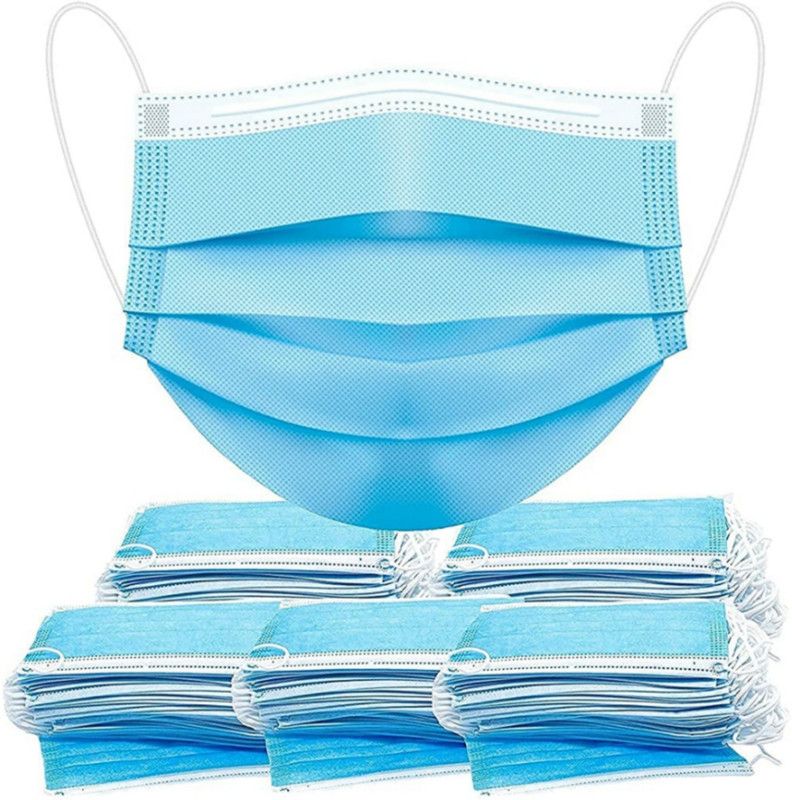 Local Charm ISO Certified Disposable 3 Ply Breathable Surgical Face Mask for Covid-19 For Men, Women & Kids 250 Piece Surgical Mask 2 Water Resistant Surgical Mask With Melt Blown Fabric Layer  (Blue, Free Size, Pack of 250, 3 Ply)