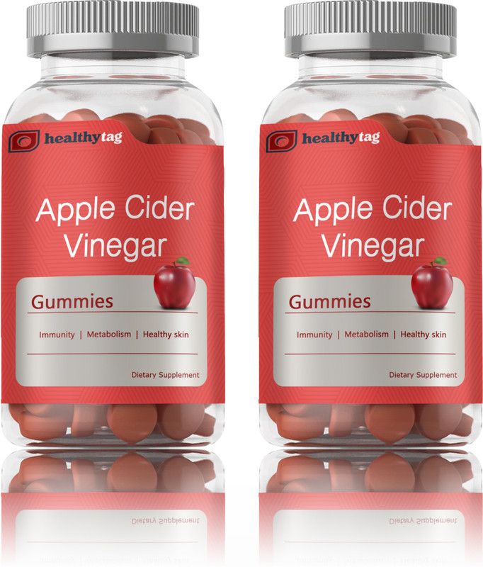Healthy Tag Apple Cider Vinegar Gummies For Weight Loss and Gud Health (SD17)Pro  (2 x 15 No)