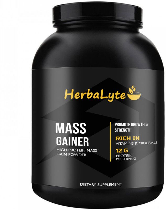 Herbalyte Nutrition Super Gainer XXL Weight Gainers/Mass Gainers (S103) Advanced Weight Gainers/Mass Gainers  (500 g, Belgian Chocolate)