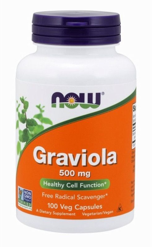 Now Foods Graviola, 500 mg  (100 Capsules)