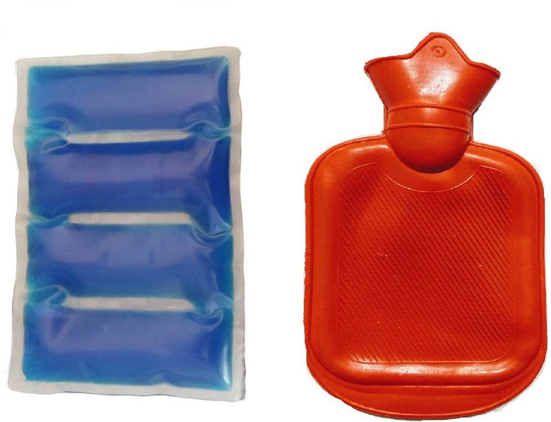 H D Enterprise 2in1 Hot&Cold gel Pack & 500 ml Small Hot Water Bag Hot&Cold Pack  (Blue, Red)