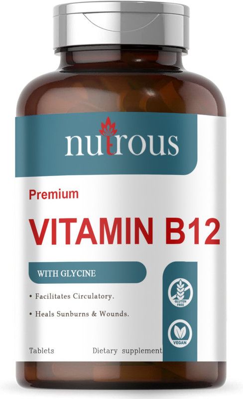 Nutrous Plant Based Vitamin B12 Tablets (S178)  (90 Tablets)