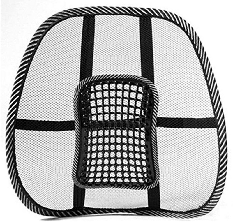 Auto E-Shopping Accupressure Car Seat Back Chair Rest Lumber Support One Back Support  (Black)