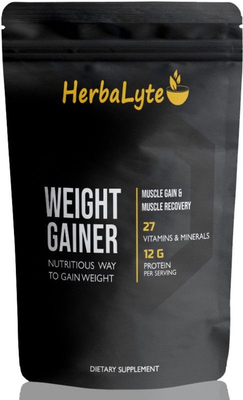 Herbalyte Nutrition Super Gainer XXL Weight Gainers/Mass Gainers (S667) Ultra Weight Gainers/Mass Gainers  (1500 g, Strawberry)