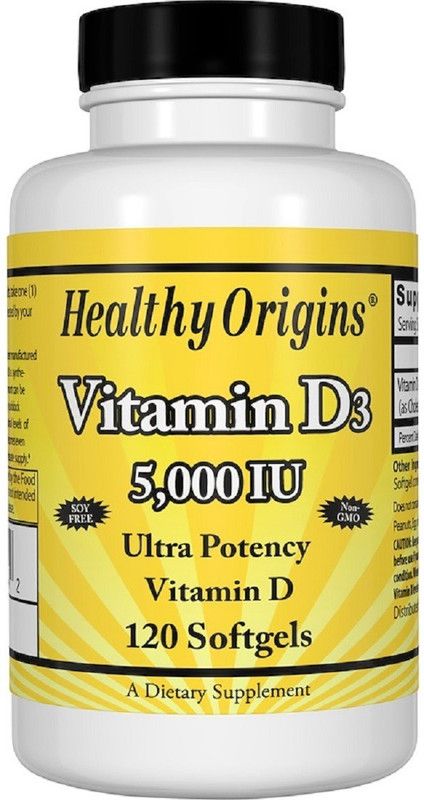 Healthy Origins Healthy Origins, Vitamin D3,  (120 No)