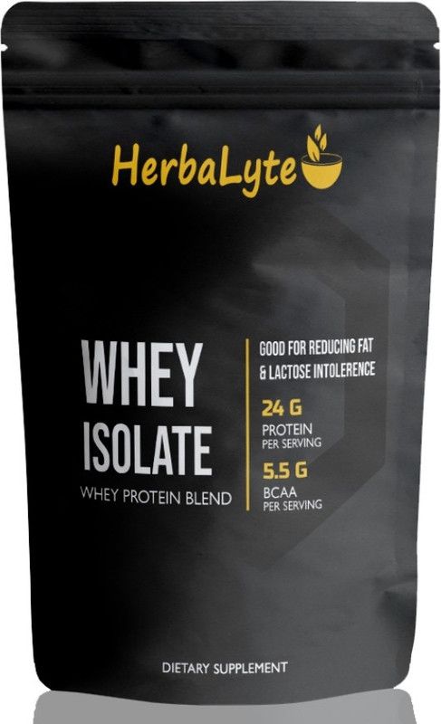 Herbalyte Nutrition 100% Whey Protein Isolate Supplement Powder (S738) Advanced Whey Protein  (2000 g, Strawberry)