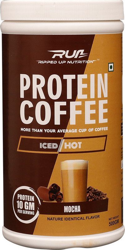 Ripped Up Nutrition Protein Coffee Mocha 500g Whey Protein  (500 g, Mocha)