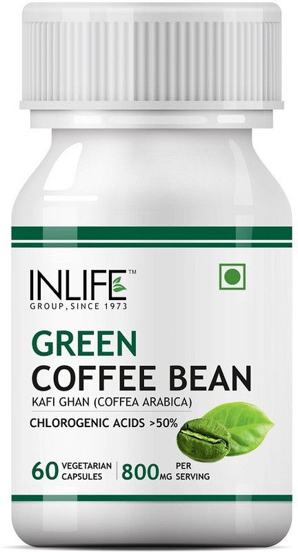 Inlife Green Coffee Bean Extract for Weight Loss Capsules  (60 No)