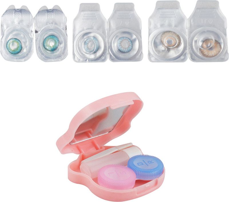 Optify Monthly Disposable  (1, Colored Contact Lenses, Pack of 3)