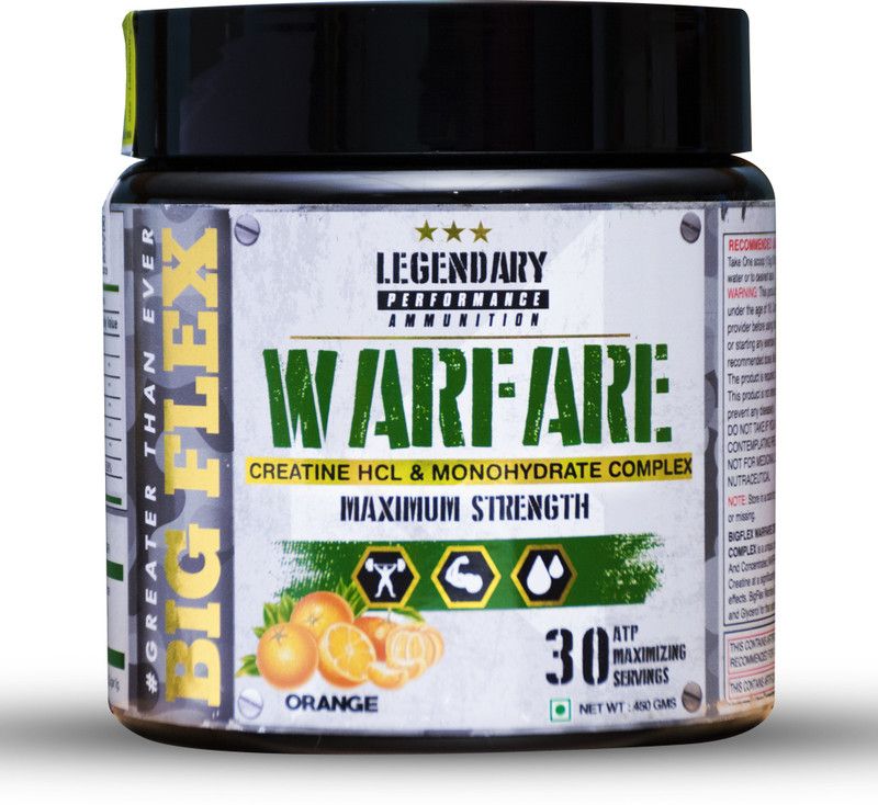 Bigflex Warfare Creatine - 450 Gm Creatine  (450 g, Orange)