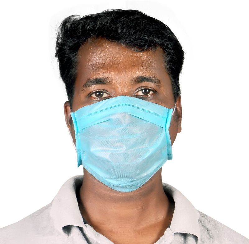 SASHWI Anti-Pollution -Virus Saftey - Bike Rider - Surgical Mask S-MASK_100 Surgical Mask With Melt Blown Fabric Layer  (Free Size, Pack of 100, 3 Ply)