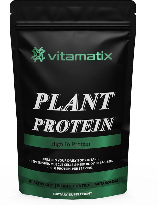 Vitamatix 100% Natural Vegan Protein Powder Plant Based ProteinPremium (OL172) Plant-Based Protein  (400 g, Chocolate)