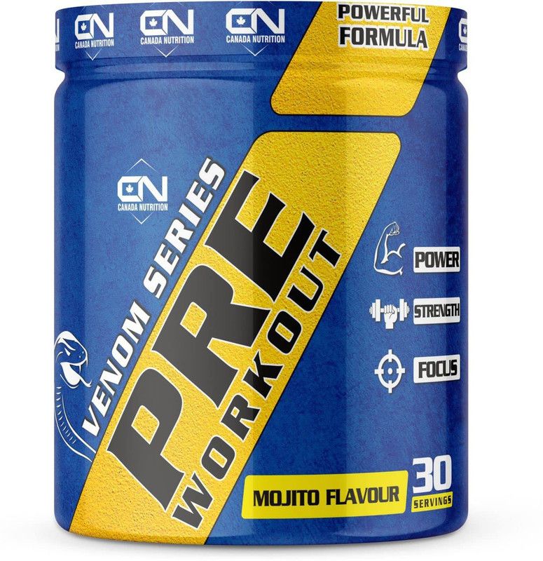 CANADA NUTRITION Pre-Workout for Increased Muscle Pump ,Insane Power, Endurance & Strength Sports Drink  (195 g, Mojito Flavored)