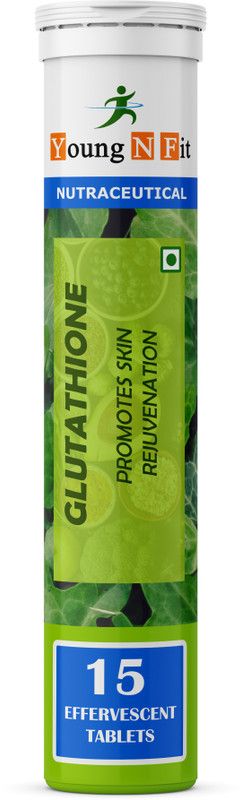 Young N Fit Nutrition Glutathione Skin Glow, 15 Effervescent Tablets Ultra  (15 Tablets)