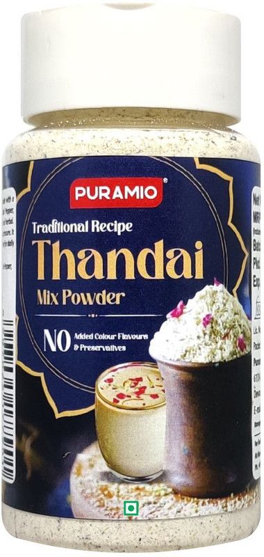 PURAMIO Traditional Recipe Thandai Drink Mix Powder,  (2 x 50 g)