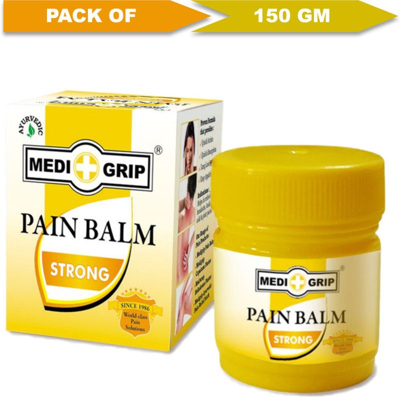 Medigrip All Natural, Herbal, Ayurvedic | Effective Pain Relief from Sprains, Pains, Muscular Aches, Headache & Nasal Congestion Balm  (15 x 12 ml)