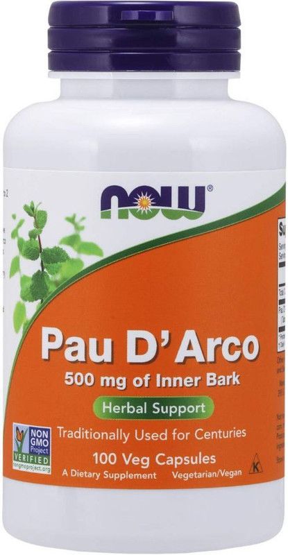 Now Foods Pau D'Arco 500 mg  (100 No)