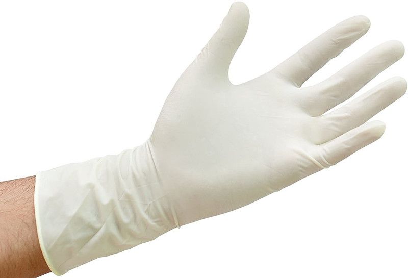 STOE SURGICAL GLOVES 7.5" Latex Surgical Gloves  (Pack of 50)