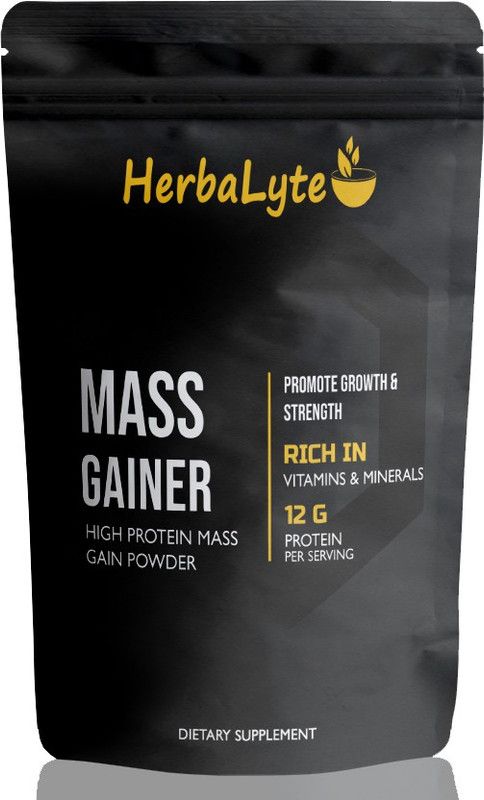 Herbalyte Nutrition Super Gainer XXL Weight Gainers/Mass Gainers (S579) Weight Gainers/Mass Gainers  (1000 g, Strawberry)