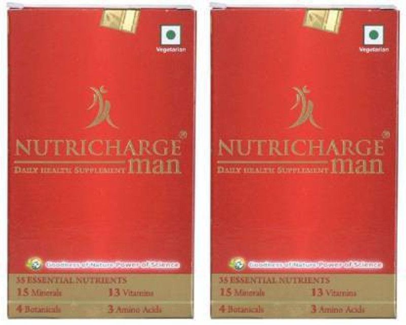 Nutricharge Daily health supplement for man pack of 2  (2 x 15 Tablets)