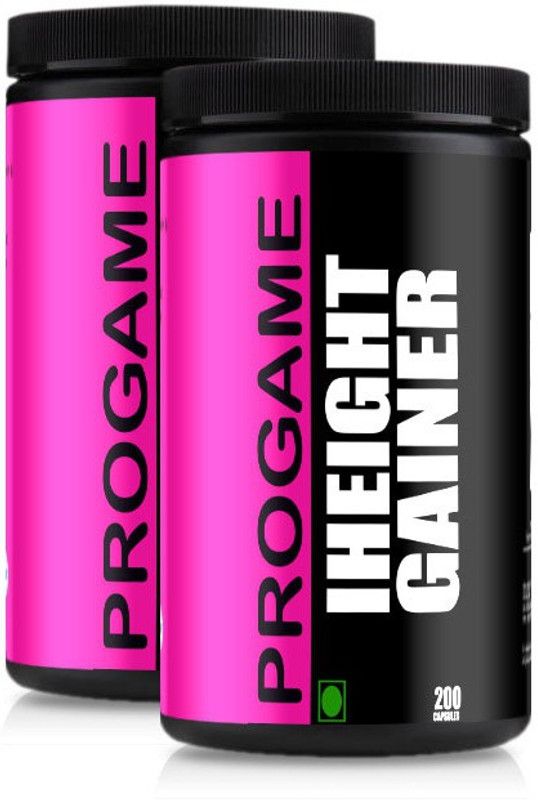 Progame Iheight Gainer Capsules - 200 - of 2 Weight Gainers/Mass Gainers  (1.2 pounds, Unflavored)