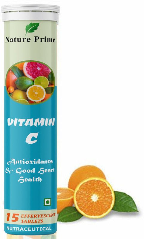 Nature Prime Vitamin C & Zinc Effervescent Tablets to Boost Immunity Premium  (15 Tablets)