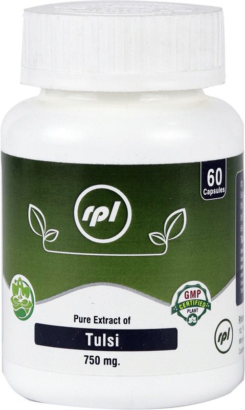 Rhone Pharmacie Tulsi 750mg Capsules Relef from Cough & Cold Boosts Immunity (Pack of 1)  (60 Capsules)
