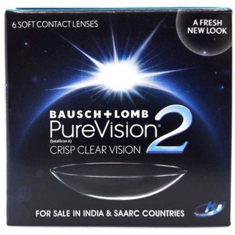 BAUSCH & LOMB Monthly Disposable  (1.25, Contact Lenses, Pack of 6)