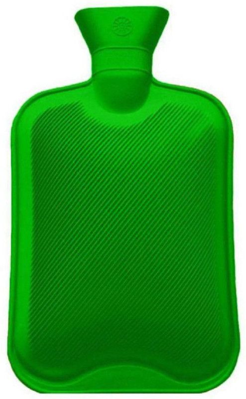 Zinkz Rubber Hot Water Bottle / Warm Bag for Pain Relief & Massager Non Electrical (Random Color & Design) 2 L Hot Water Bag  (Green)