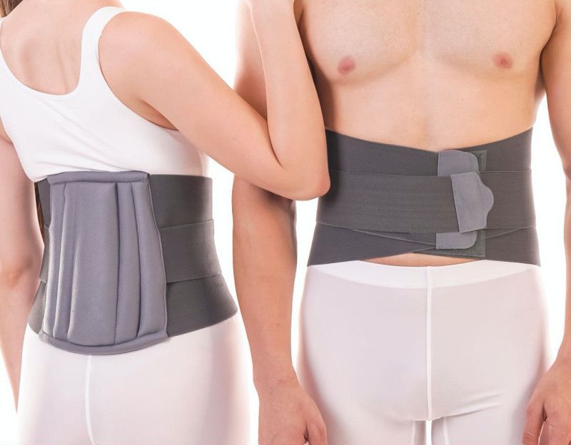 Emporium Back Brace Therapy Belt Lower Back Pain Relief Lumbar Support for men & women Lumbar Support  (Grey)