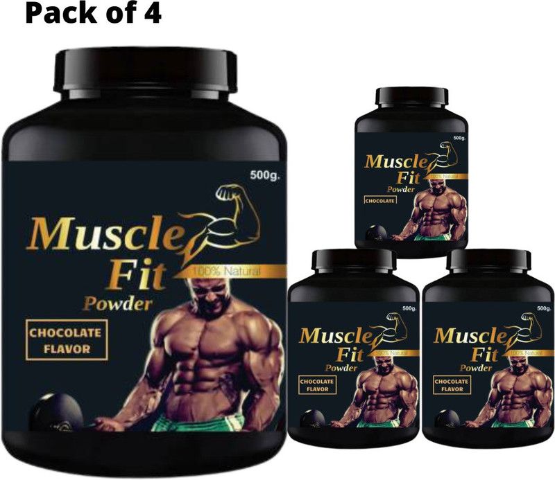 Secure Healthcare Muscle Fit, Gain Body Weight, Ayurvedic Product, Flavor Chocolate, Pack of 4  (4 x 125 g)