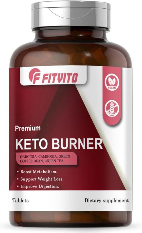 Fitvito Keto Tablets, Keto Burner, Fat Burner Tablets (D64)  (30 Tablets)