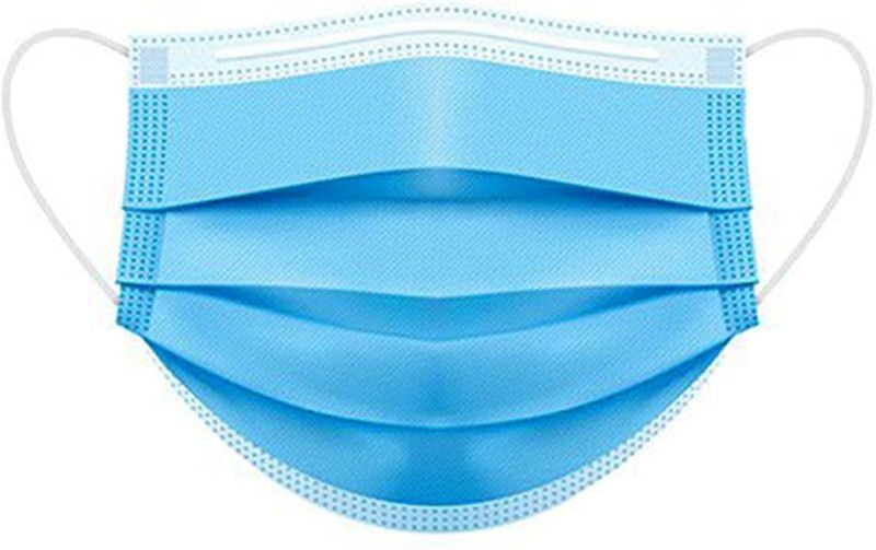 Ceroto mask001-pk100 Surgical Mask  (Blue, Free Size, Pack of 100, 3 Ply)