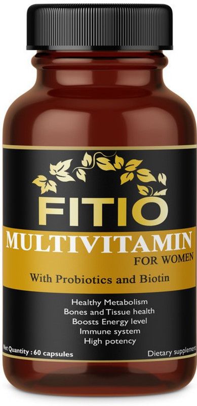FITIO Multivitamins True Vitamins with Minerals for Women  (60 No)