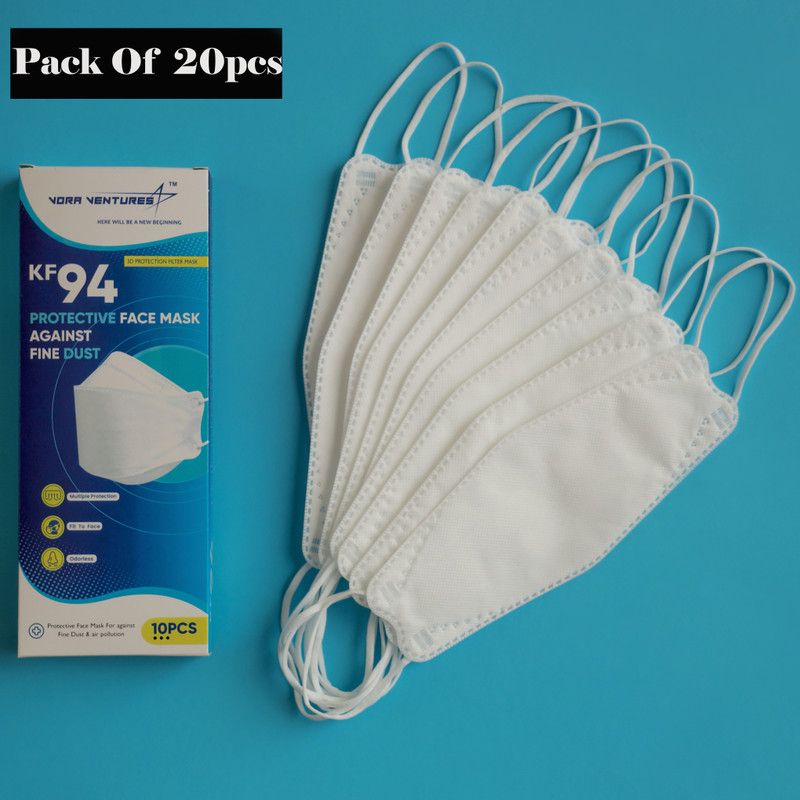 Hoist KF94-WD Surgical Mask  (Free Size, Pack of 20, 4 Ply)