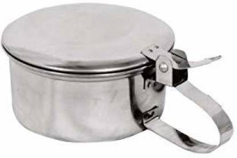 Bhumi Stainless Steel Spitting Mug with Lid Vomit Jar  (0.2 L Silver)